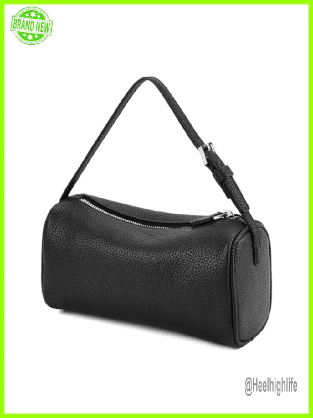 PU Leather Hobo Crossbody Bag Small Casual Barrel Purse